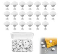 LUBOXIN 20 Pieces Duvet Pins, Non-Slip Quilt Clips, Mushroom Duvet Clips to Keep Duvet in Place, Duvet Cover Snaps, Duvet Snap Fasteners, Duvet Fixing Holder for Blanket Bed Sheet, Bedding Accessories