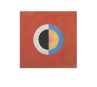 LUBOYANG Hilma Af Klint Poster Gift For Art Lovers, Abstract Art Poster; Canvas Print Poster Wall Art Decorative Painting; Unframe; 24x24inch(60x60cm)