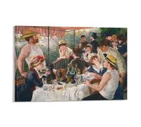LUBOYANG Pierre Auguste Renoir, Luncheon of The Boating Party (1880-1881) Art Poster; Canvas Print Poster Wall Art Decorative Painting; Frame; 08x12inch(20x30cm)