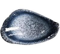 LUbrel Ceramic Small Bowls Sauce Dish,Dishware Sets Boat Shape Japanese Style Ceramic Dipping Bowls Porcelain Side Dish Small Salad Bowl Sauce Seasoning Dishes (Color : Blue)