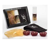 Lubricant booster set for sensual oral exaltation