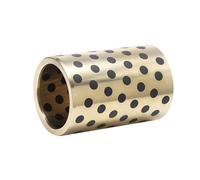 Lubricating Graphite Copper Sleeve Bearings, 4 Pcs Graphite Copper Sleeve Oil-Free Self-Lubricating Bearings 10x(12-14) x(8-50) mm(10x14x22mm)