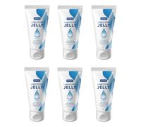 Lubricating Jelly, 75ml, Water-Based Lube, Clear Formula, Non-Greasy, Non-Sticky, Lubricant (6 Pack)