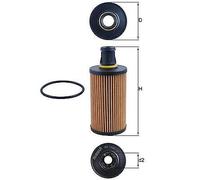 Lubrication Oil Filter Mahle OX1338D Fits Land Rover Defender Discovery Range