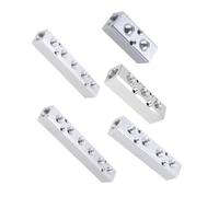 Lubrication System Manifold Block, Pneumatic Manifold Distributor 1/8” 1/4” 1/2” BSP 2-6 Ways 4-8 Ports Aluminum Woodworking(4f)