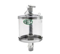 Lubricator Drip Feed Oiler 16-400ML Capacity, Clear Needle Valve Oil Cup, Organic Glass Oiler for Machine Part(400mlxM16x1.5)