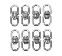 Lubrol 8PCS Stainless Steel Hanging Basket Plant Hanger Swivel Hook Swivel Clip for Dog Lead, Flower Pot Basket ()