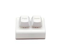 Lubrol RGB Macro Programming Keyboard Custom 2-Key Mini Copy and Paste Keyboard OSU Keyboard Hotswap Gaming Keyboard White