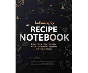 LuBudingJoy Blank Recipe Notebook to Write in Your Own Recipes: Personal Recipe Organise