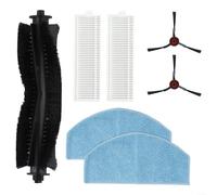 Lubulelu and For Laresar Mars 01 Vacuum Replacement Kit with Main and Side Brushes Filter and Mop Cloth Consumable Parts (A)
