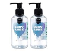 Luby Lube Water Based Personal Lubricant 250ml (2 Pack) - Silky Smooth, Non-Sticky & Long Lasting Unflavoured Sex Lube | Hypoallergenic, Paraben-Free, Condom Safe and Toy Compatible | Suitable for All
