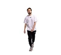 LUC Official Essential Oversized Tshirt/Tee - White with Raised Rubber Print Branding (as8, Alpha, x_l, Regular, Regular)