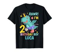Luca 2nd Birthday 2 Year Old Boy T-Shirt