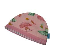 Luca and Rosa Ballet Print Baby Girls Hat Set - One Size - Pink