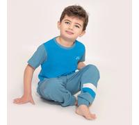 Luca and Rosa Boys Blue Jersey Lounge Tee - 4-5 Years - Blue