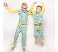 Luca and Rosa Busy Bees Boys Jersey Pyjamas - 6-7 years - Blue