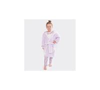 Luca and Rosa Dizzy Daisy Print Girls Dressing Gown Lilac - 5-6 years, Lilac