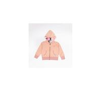 Luca and Rosa Girls Pink Jersey Lounge Hoodie In Organic Cotton - Pink, 2-3 years