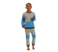 Luca and Rosa Grey & Blue Boys Lounge Set - 6-7 years - Blue
