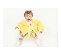 Luca and Rosa Lemon Grove Girls Dressing Gown And Jersey Pyjamas Luxury Gift Set - Yellow, 3-4 years