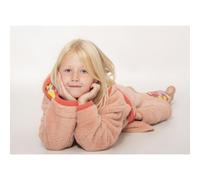 Luca and Rosa Lemon Grove Pink Girls Fleece Dressing Gown - Pink, 4-5 years