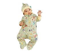 Luca and Rosa Showman Print Green & Yellow Baby Grow - 3-6 Months - Yellow