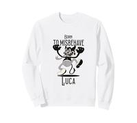 LUCA - Cool Boy Name with cute Devil - Born to Misbehave Sweatshirt
