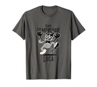 Luca - Cool Boy Name with Cute Devil - Born to Misbehave T-Shirt