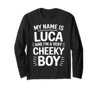 Luca Funny Joke Humor Men Brother Uncle Son Friend Boy Long Sleeve T-Shirt