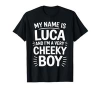 Luca Funny Joke Humor Men Brother Uncle Son Friend Boy T-Shirt
