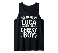 Luca Funny Joke Humor Men Brother Uncle Son Friend Boy Tank Top