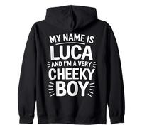 Luca Funny Joke Humor Men Brother Uncle Son Friend Boy Zip Hoodie