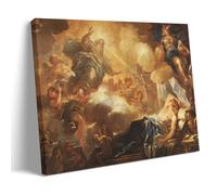 Luca Giordano-The Dream of Solomon Classic Masterpiece Poster Painting On Canvas Wall Art Scroll Picture Print Living Room Walls Decor Homes 16x24inch(40x60cm)