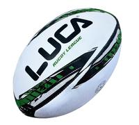 LUCA League Rugby Ball Adult Size 5 Water Resistant - Hand Stitched Training Balls 3 Ply Construction