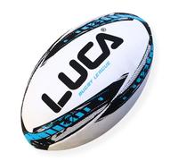 LUCA League Rugby Ball Youth Size 4 Water Resistant - Hand Stitched Training Balls