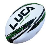 LUCA League Rugby Ball Youth Size 4 Water Resistant - Hand Stitched Training Balls