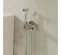 Luca Round Concealed Thermostatic Douche Kit, Muslim Shower Spray, Temperature Control, Chrome