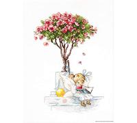 LUCAS Cross Stitch kit, Cotton, Multicoloured, 18x26,5cm