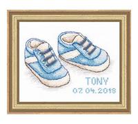 Luca-S B1138 Baby Shoes - Cross Stitch Kit