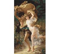 Luca-S B551 Thunderstorm Cross Stitch Kit - Cotton, Multicoloured, 41 x 59.5 cm