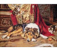 Luca-S B585 A Reluctant Companion - Cross Stitch Kit