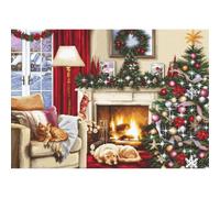 LUCAS Cross Stitch Set, Cotton, Multicoloured, 27x25cm