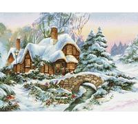 Luca-S BU5001 Cross Stitch Set, Multi-Colour, 43 x 44 cm