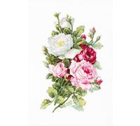 Luca-S counted Cross Stitch kit "Bouquet of Roses", 21,5x33,5cm, DIY