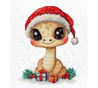 Luca-S counted cross stitch kit "Christmas Gifts", 15x18cm, DIY