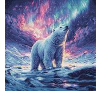 Luca-S counted cross stitch kit "The Northern Lights", 25x25cm, DIY