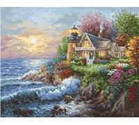 Luca-S Counted DIY Cross Stitch Kit for Adults, Guardian of The Sea, B613, Embroidery & Needlecraft Kit