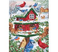 Luca-S Cross Stitch Kit - Blissful Bird Feeder, B2417