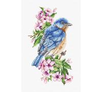 Luca-S Cross Stitch Kit Blue Bird on The Branch B1198