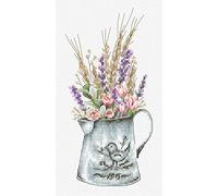 Cross Stitch Kit Luca-S - Bouquet with Lavender B7008